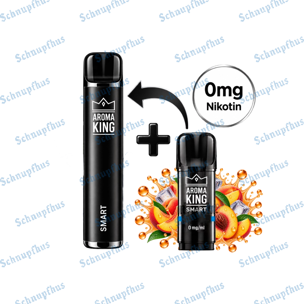 Aroma King Smart Bar (Ohne Nikotin) | Peach Ice (Akku inkl. 1 Pod)