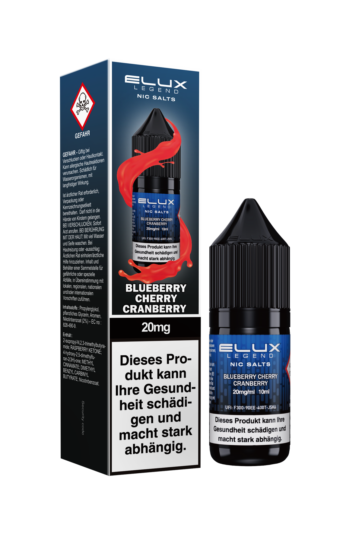Elux Nic Salt Blueberry Cherry Cranberry (20 mg/ml)