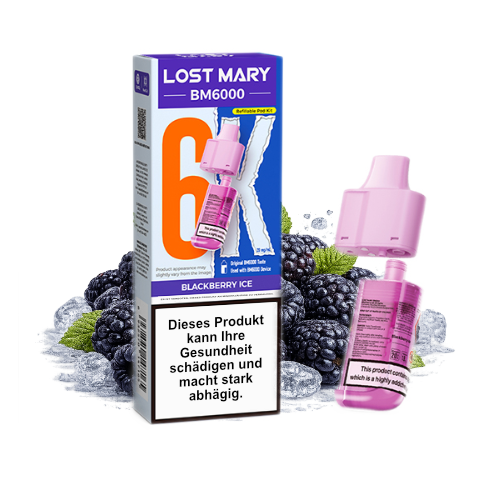 Lost Mary BM6000 nachfüllbarer Pod Blackberry Ice