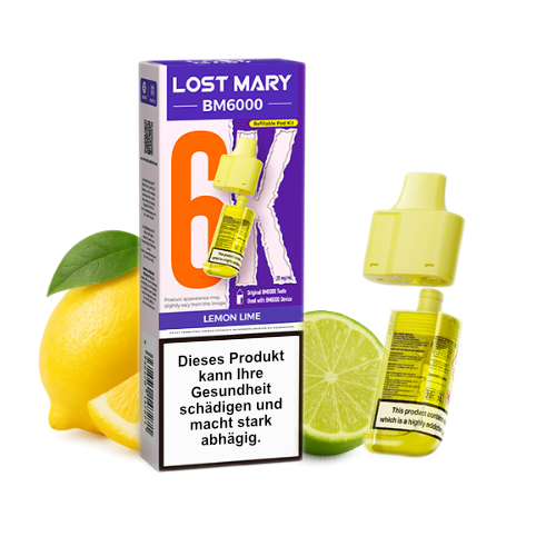 Lost Mary BM6000 nachfüllbarer Pod Lemon Lime