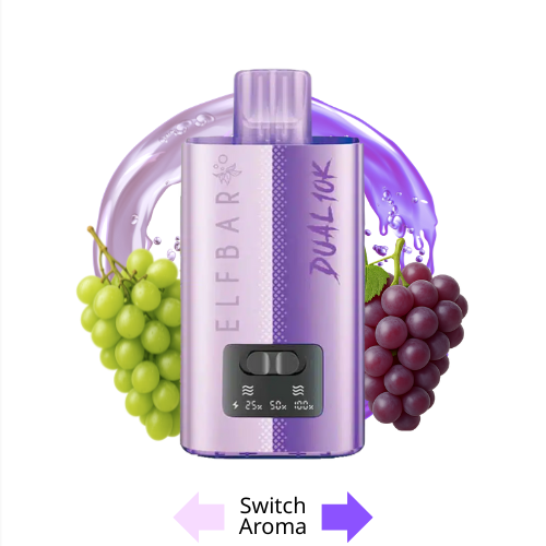 Elfbar Dual 10K Vape Kit Grape Edition