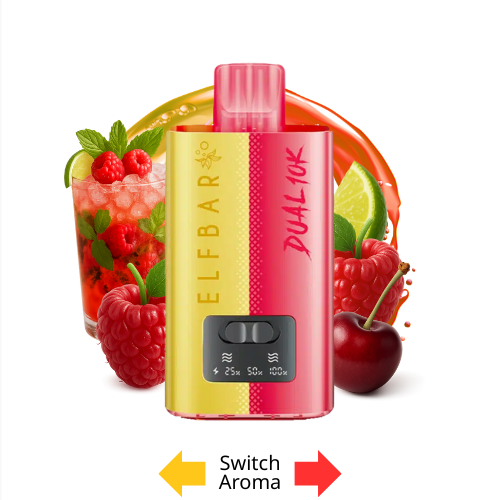 Elfbar Dual 10K Vape Kit Raspberry Edition