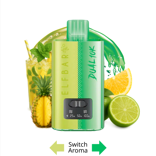 Elfbar Dual 10K Vape Kit Lemon Edition