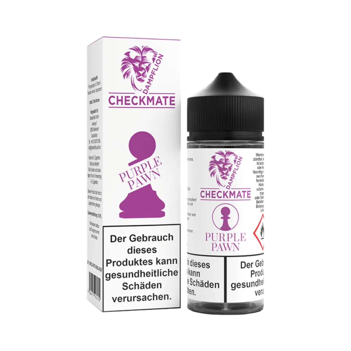Dampflion Checkmate Purple Pawn 10ml Longfill