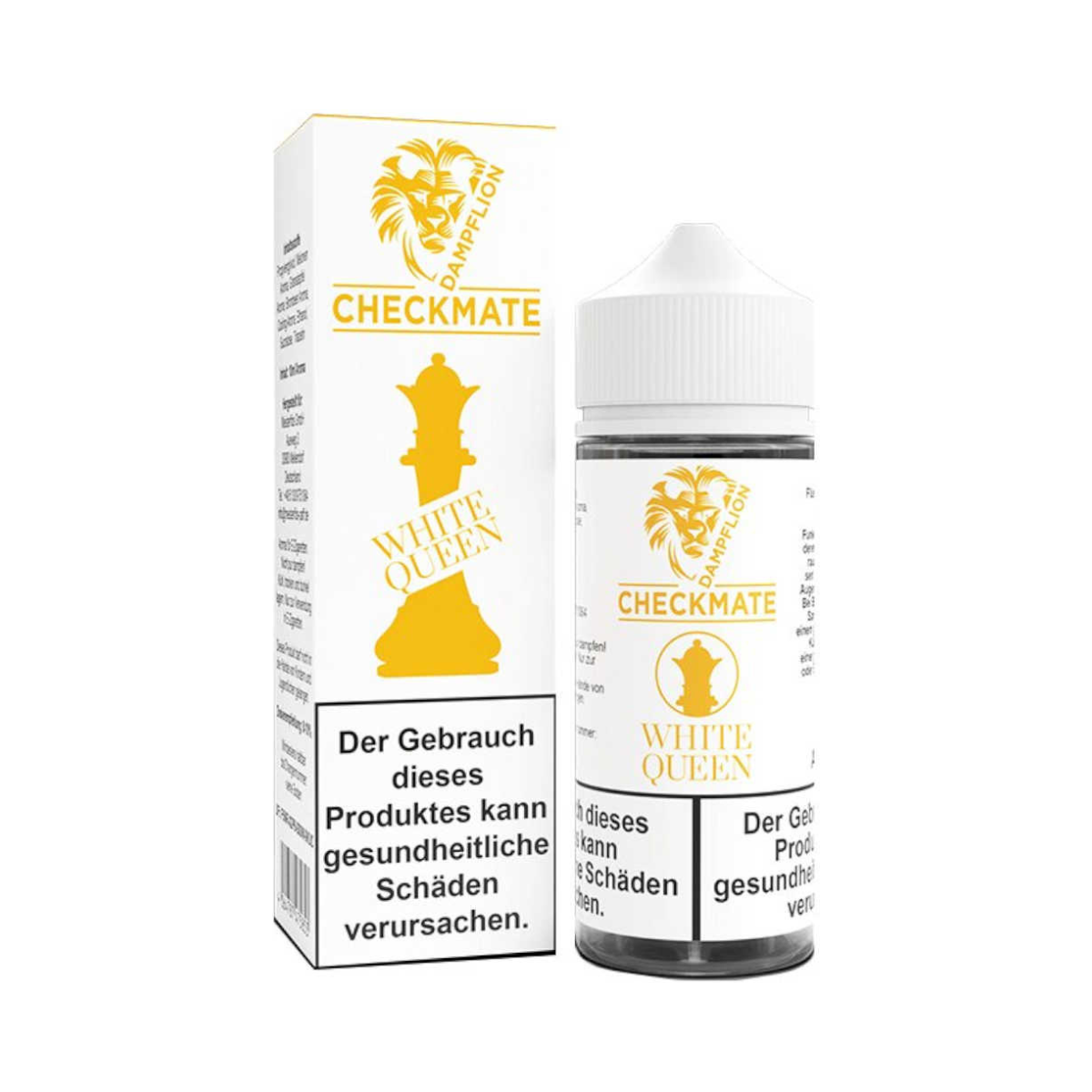 Dampflion Checkmate White Queen 10ml Longfill