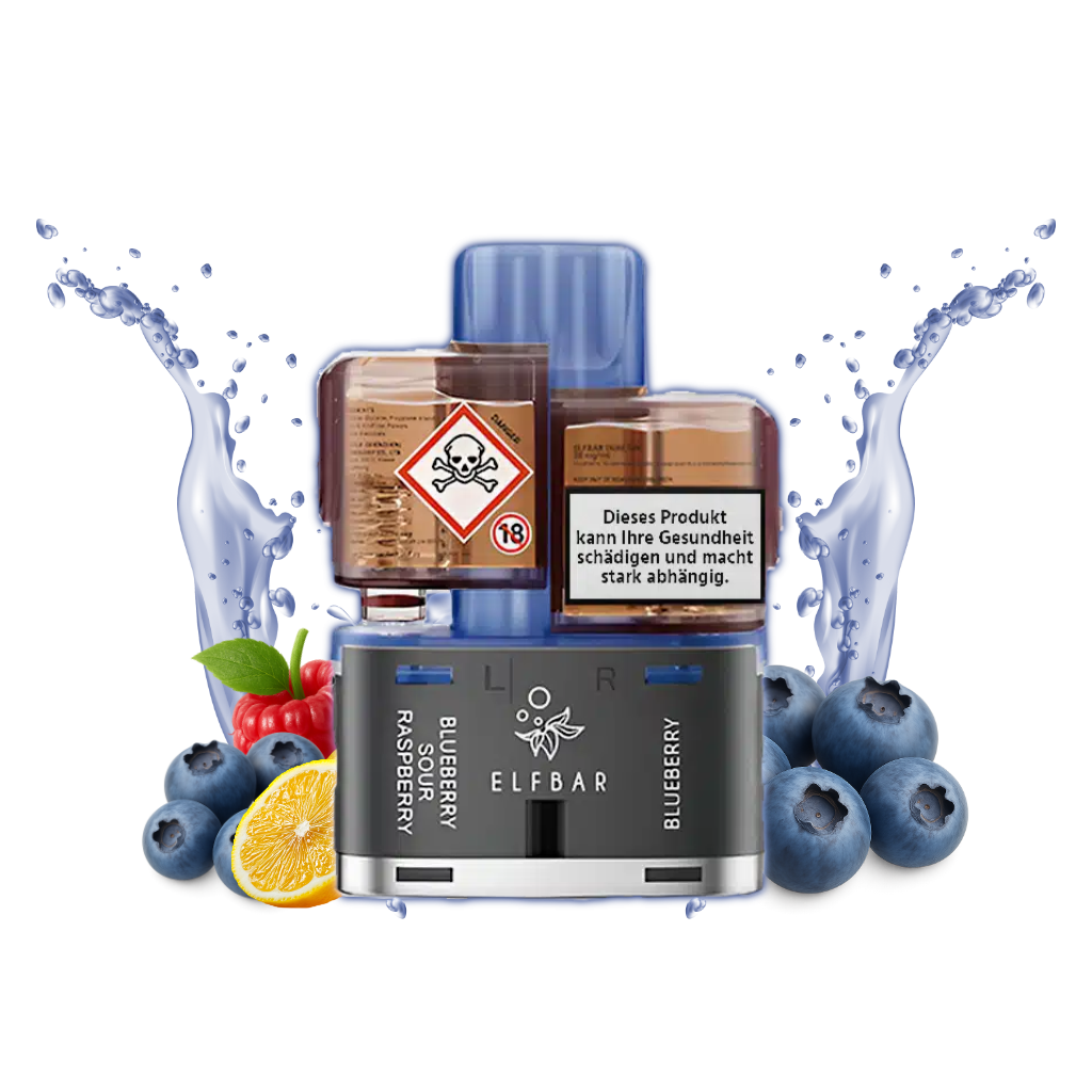 Elfbar Dual 10K Vape Pod Blueberry Edition
