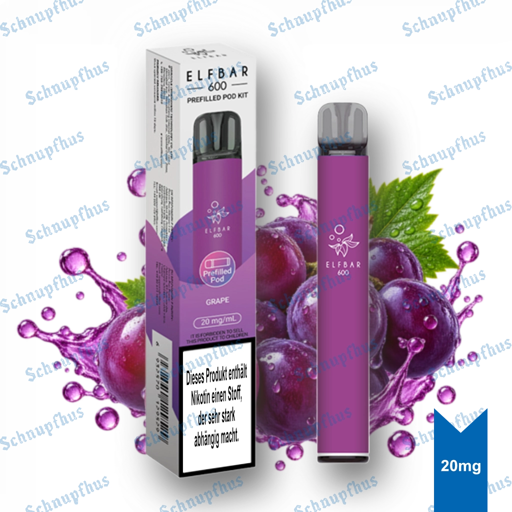 Elfbar 600 Prefilled Kit | Grape