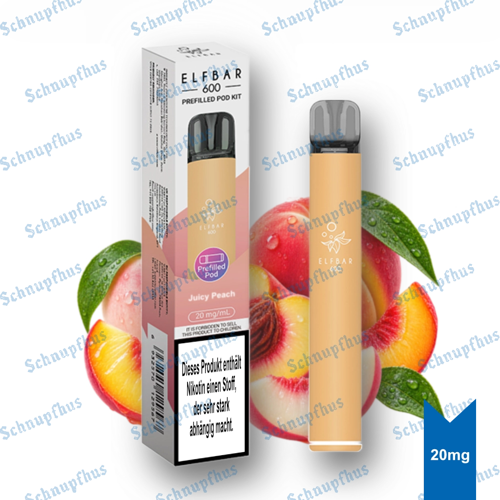 Elfbar 600 Prefilled Kit | Juicy Peach