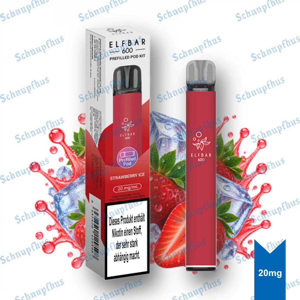Elfbar 600 Prefilled Kit | Strawberry Ice