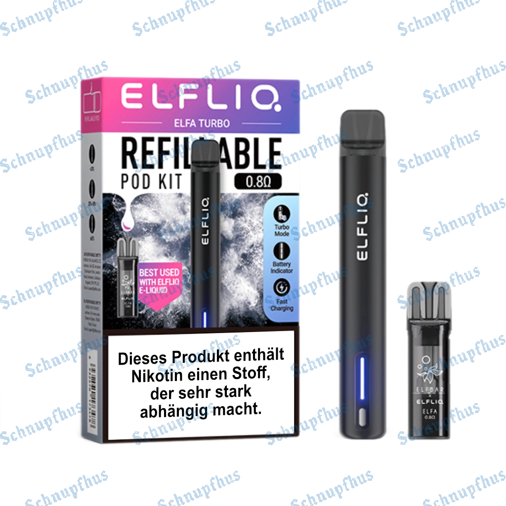 Elfliq Elfa Turbo Vape Kit Black