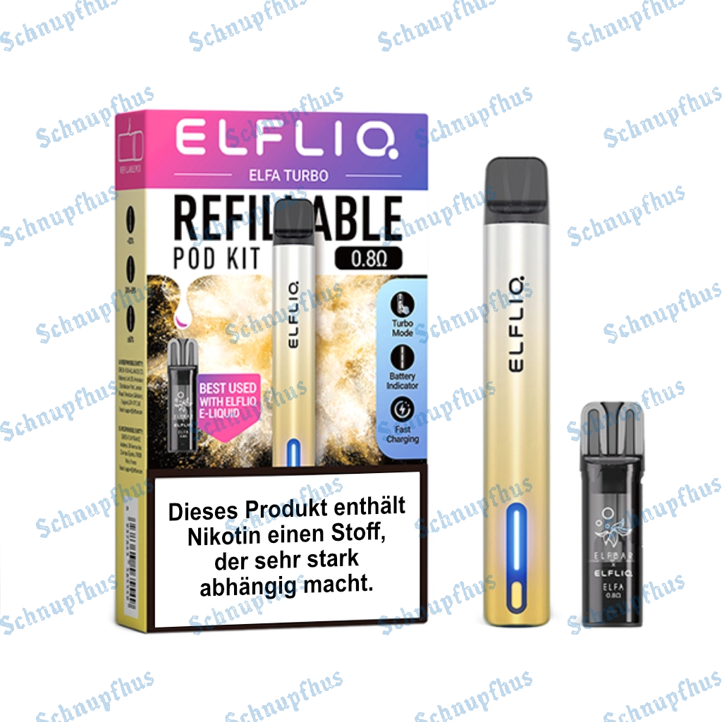 Elfliq Elfa Turbo Vape Kit Gold