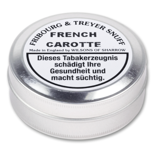 Fribourg & Treyer French Carotte Snuff Schnupftabak 20g Tap Tin