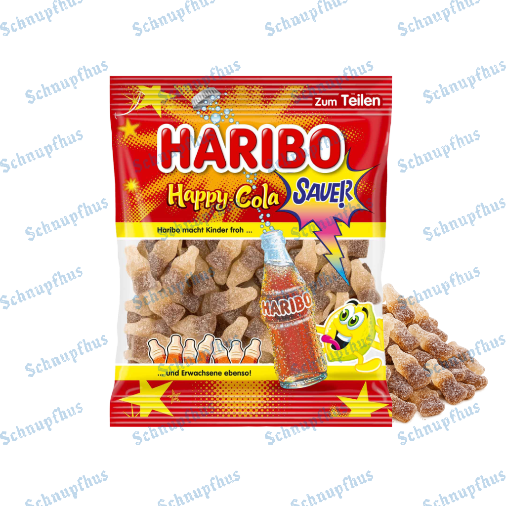 Haribo Halal Sour Happy Cola 100g