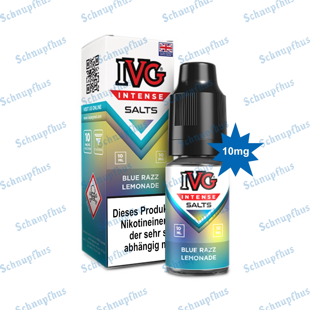 IVG Intense Nic Salts (10mg) 10ml Blue Razz Lemonade