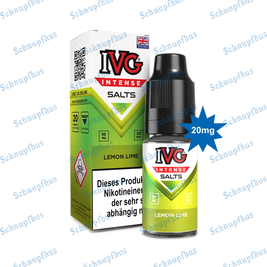 IVG Intense Nic Salts (20mg) 10ml Lemon Lime