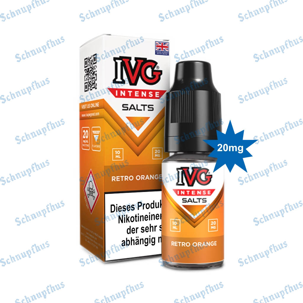 IVG Intense Nic Salts (20mg) 10ml Retro Orange