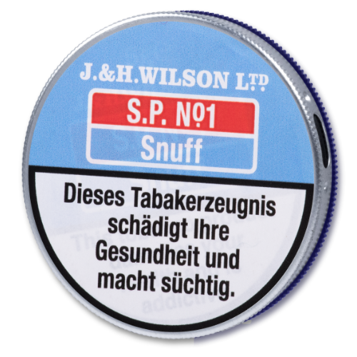 J. & H. Wilson S.P. No. 1 Snuff Schnupftabak 5g Tap Tin