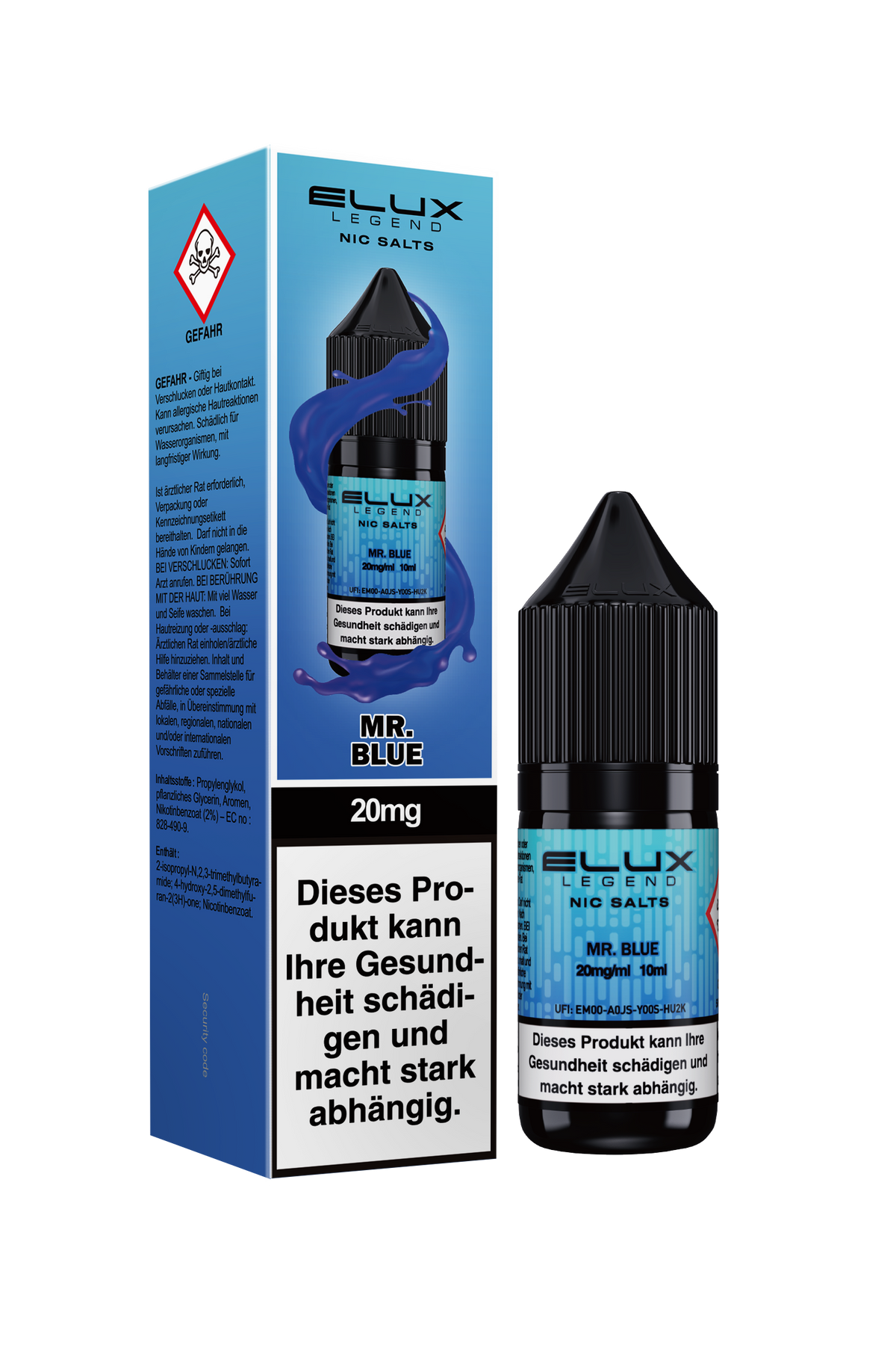 Elux Nic Salt MR Blue (20 mg/ml)
