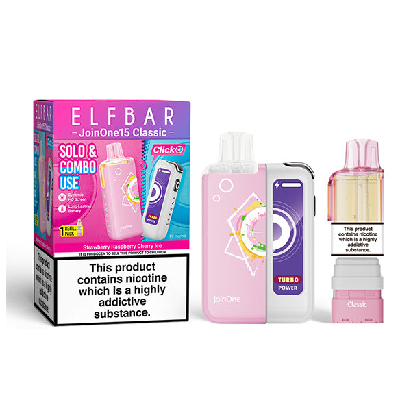 Elfbar Join One 15 Classic Starter Kit Strawberry Raspberry Cherry Ice