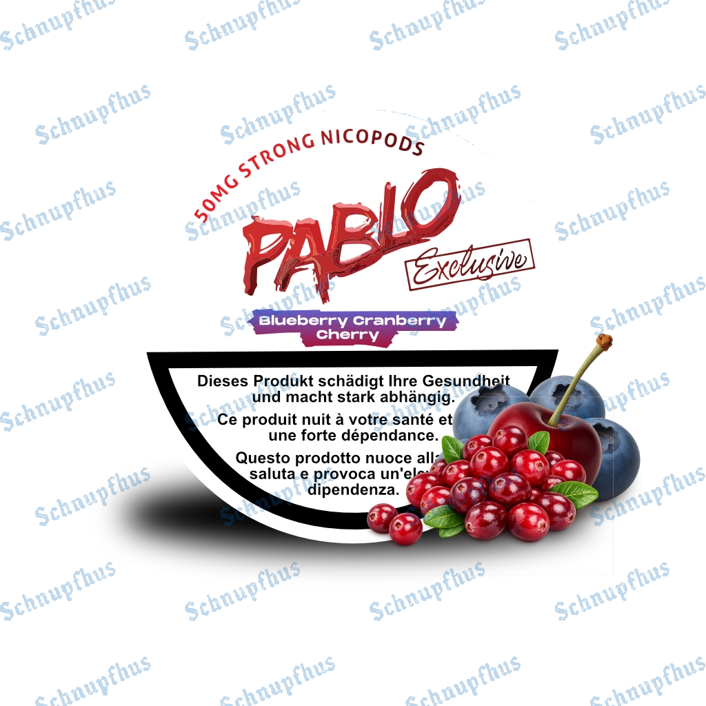 Pablo Exclusive Blueberry Cranberry Cherry