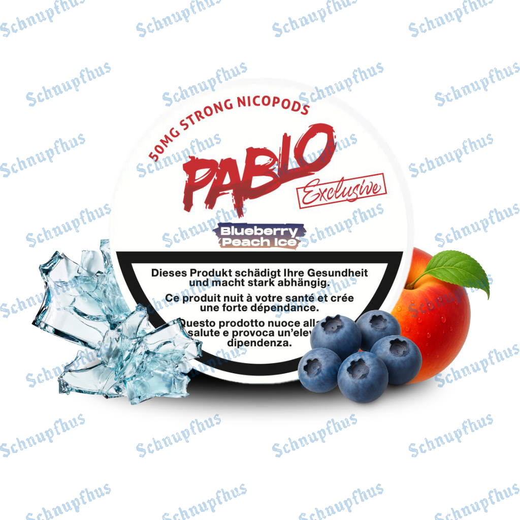 Pablo Exclusive Blueberry Peach Ice