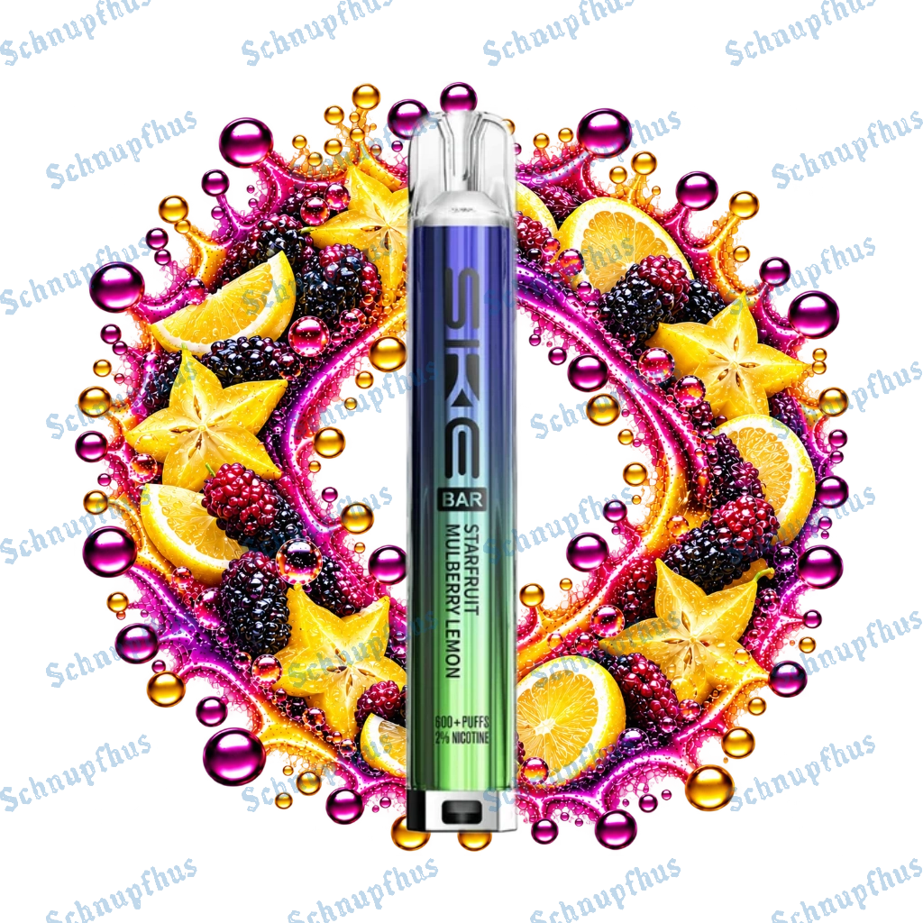 SKE Bar 600 20mg Prefilled Pod Kit Starfruit Mulberry Lemon