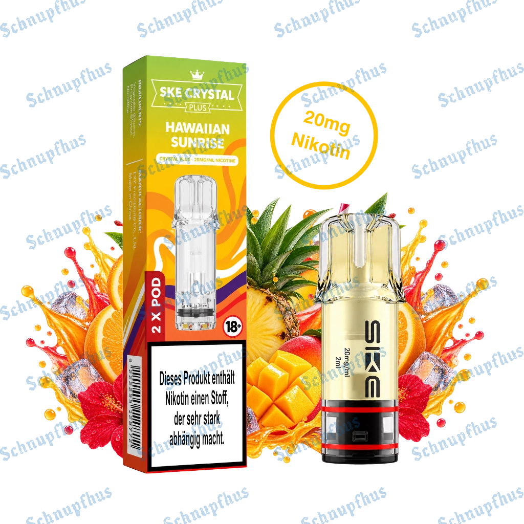 SKE Crystal Plus Prefilled Pods Hawaiian Sunrise