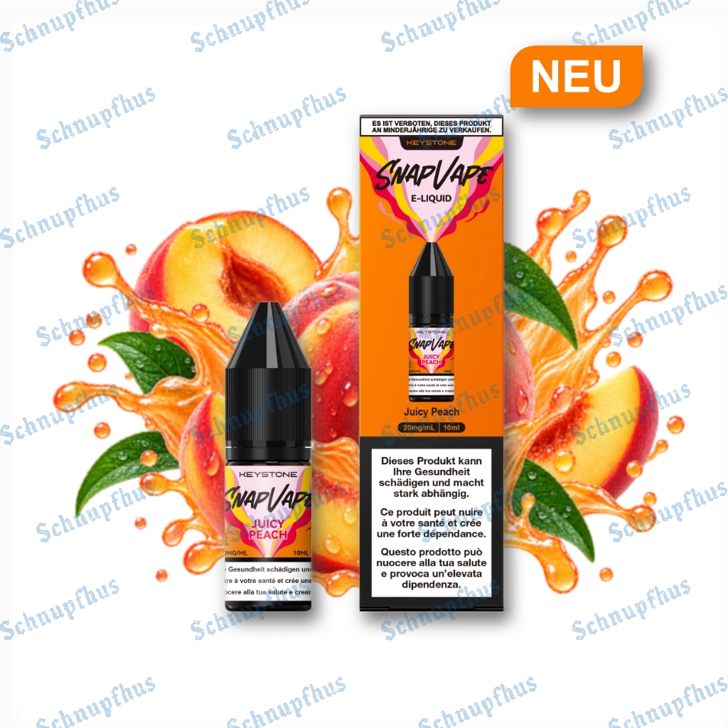 SnapVape | E-Liquid | Juicy Peach (20mg/ml)