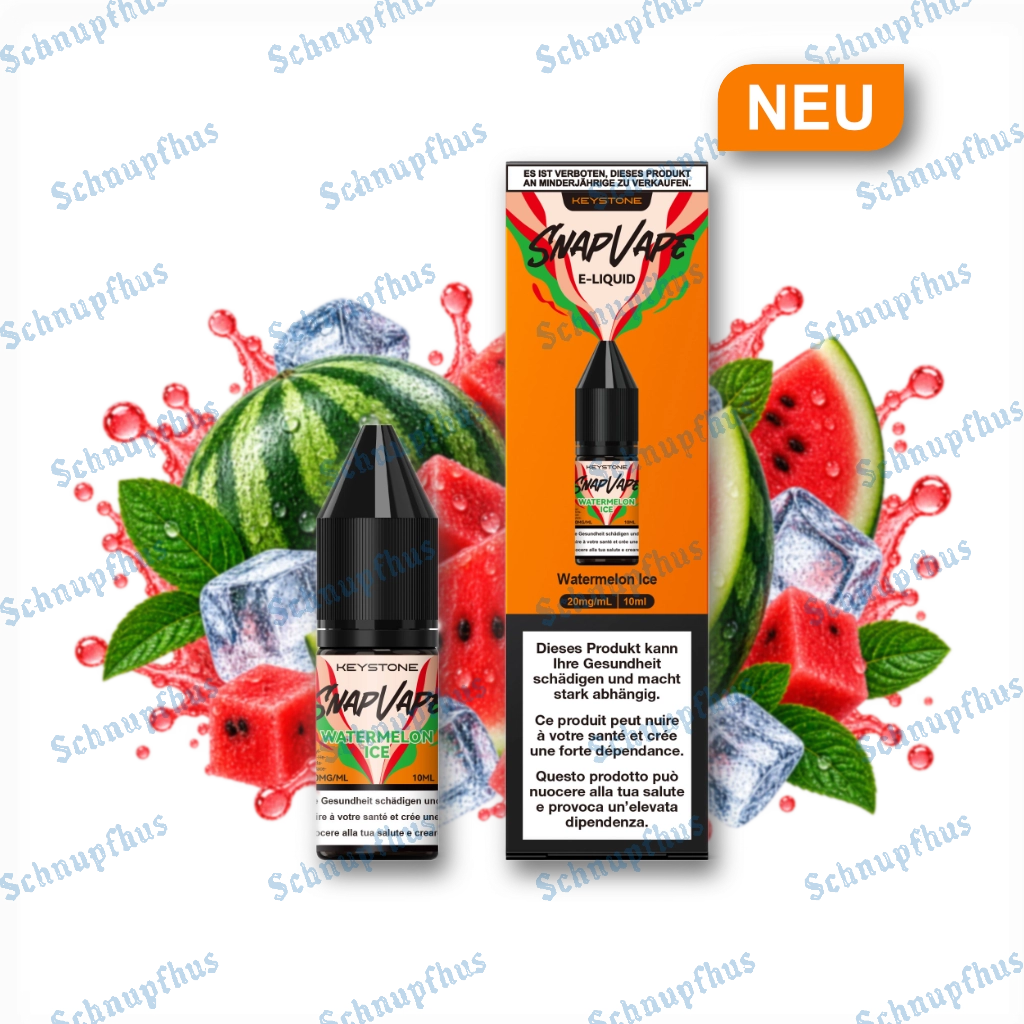 SnapVape | E-Liquid | Watermelon Ice (20mg/ml)