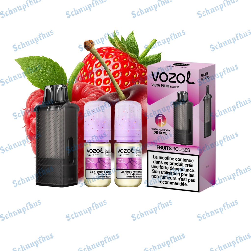 Vozol Vista Plug V2-Pod Set | Red Berries