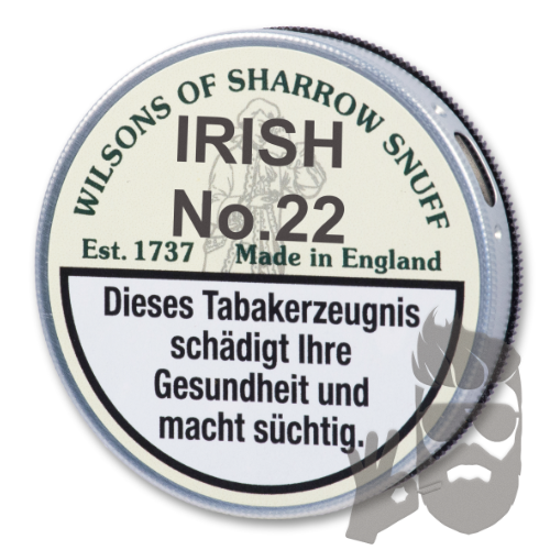 Wilsons Irish No. 22 Snuff Schnupftabak 5g Tap Tin
