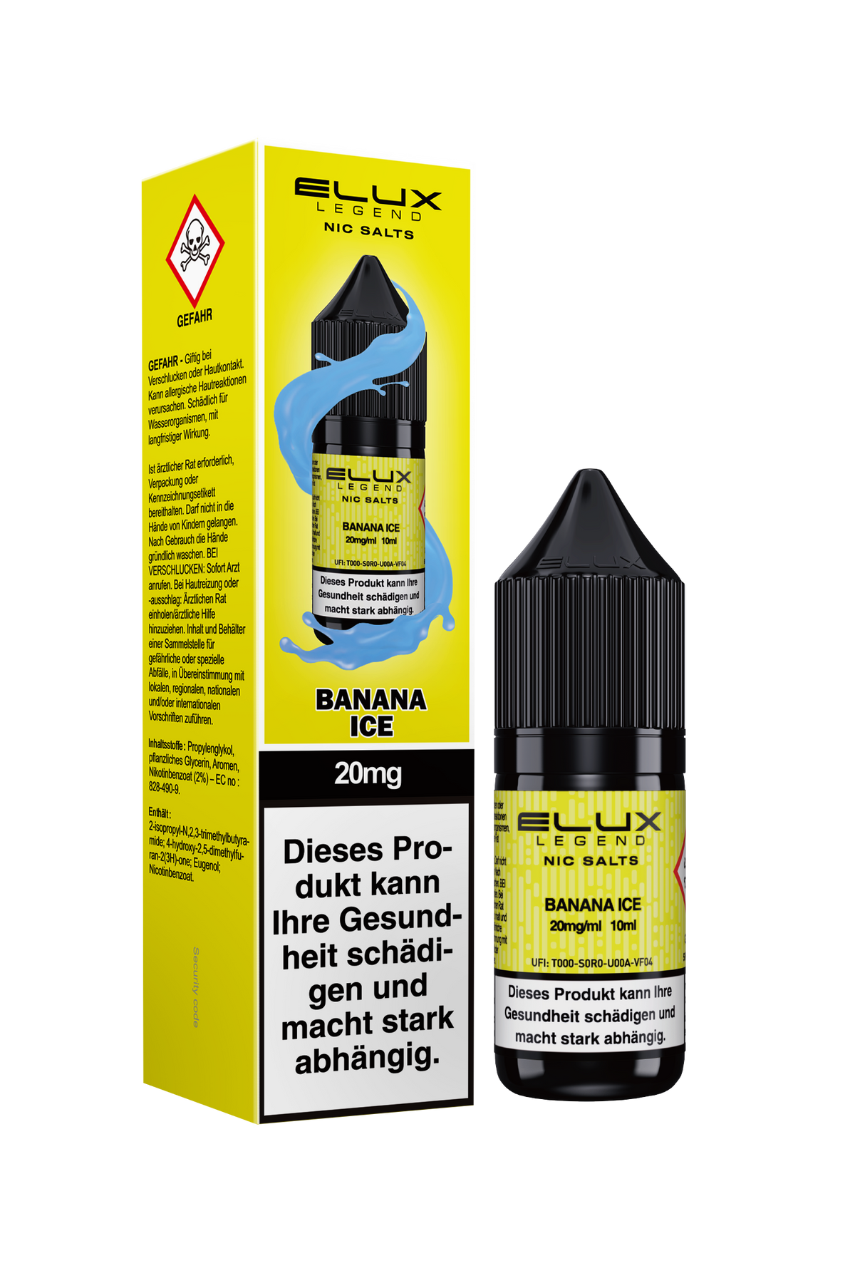 Elux Nic Salt Banana Ice (20 mg/ml)