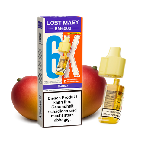 Lost Mary BM6000 nachfüllbarer Pod Mango