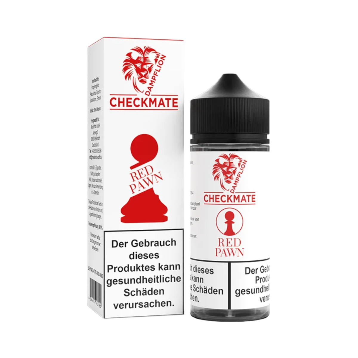 Dampflion Checkmate Red Pawn 10ml Longfill
