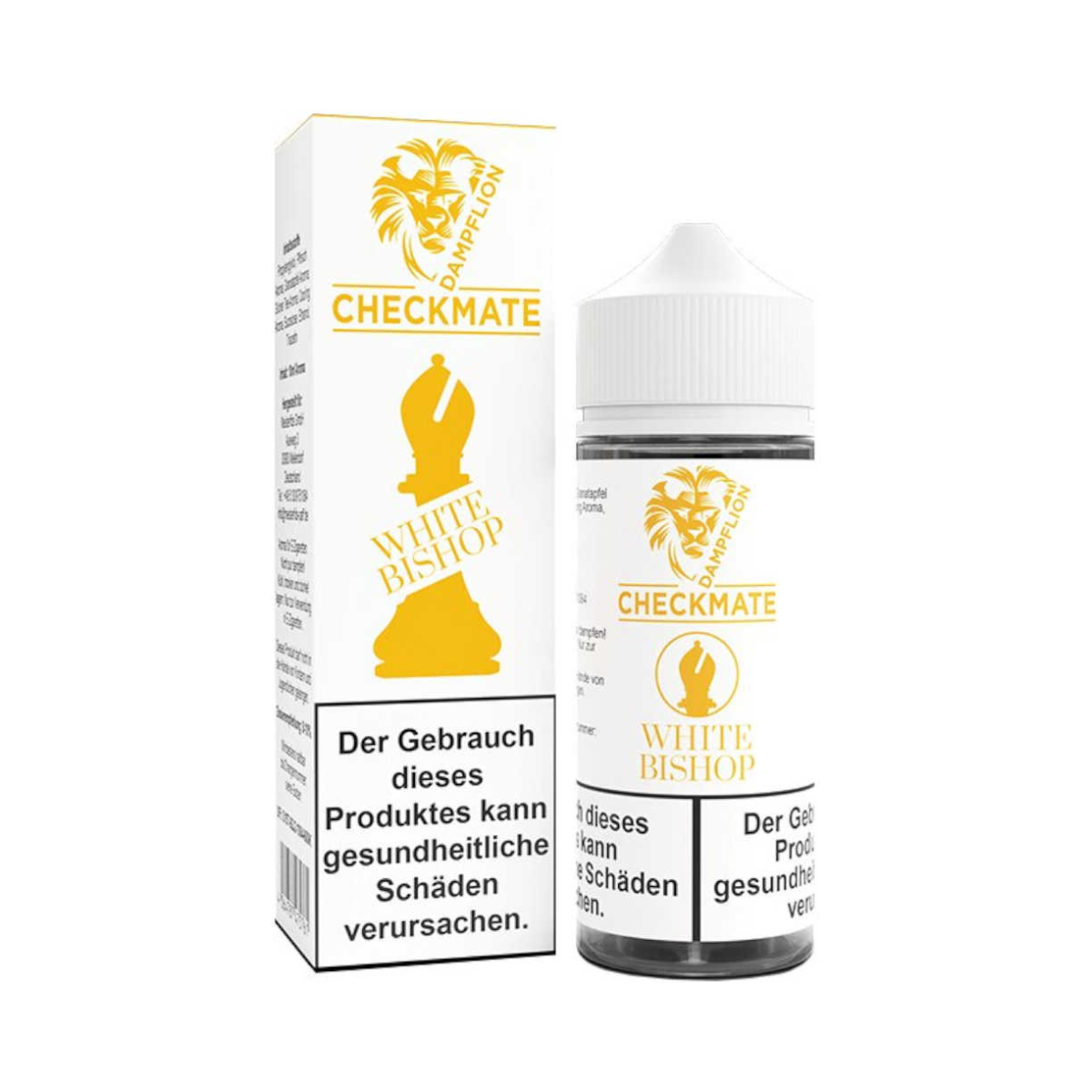 Dampflion Checkmate White Bishop 10ml Longfill