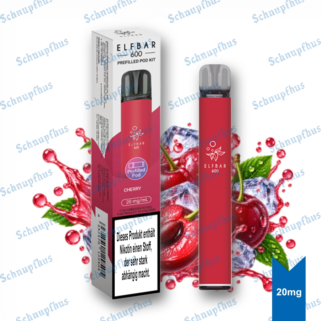 Elfbar 600 Prefilled Kit | Cherry 20mg