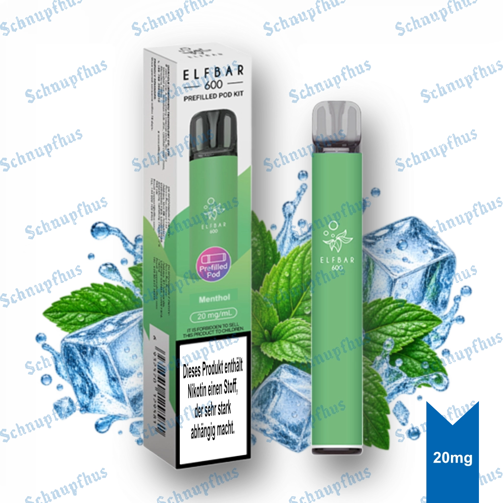 Elfbar 600 Prefilled Kit | Menthol