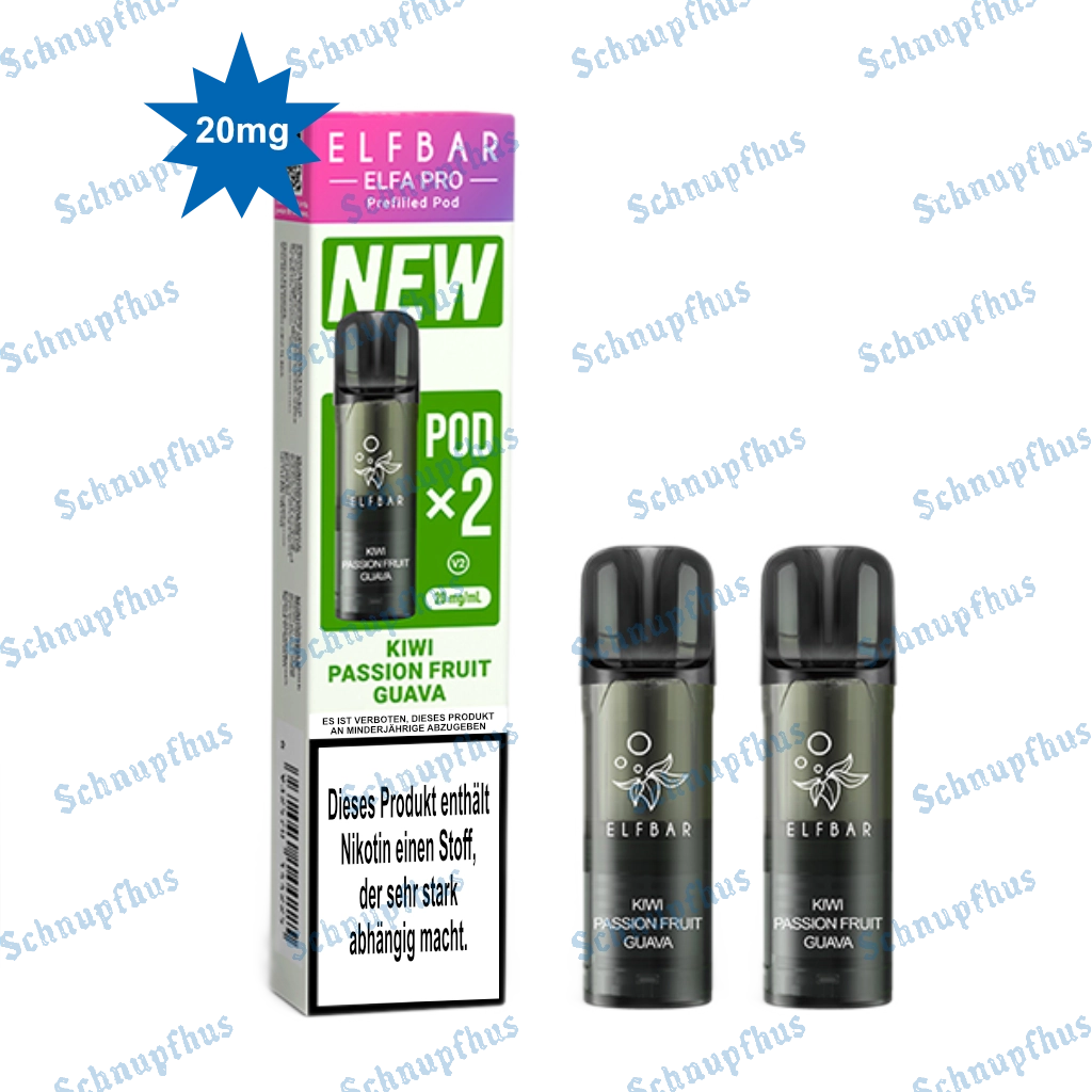 Elfbar Elfa Pro Pods 2 Stück | Kiwi Passionfruit Guava