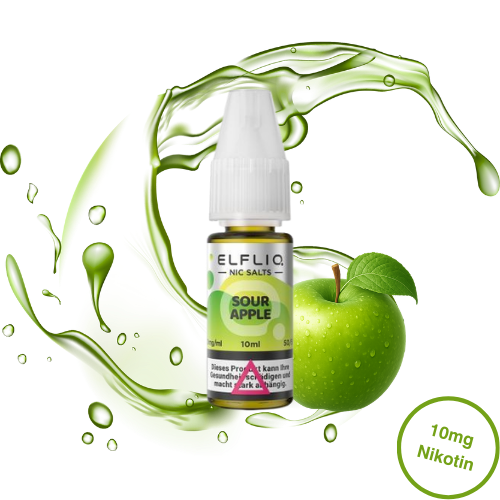 Elfbar - Elfliq Nikotinsalz Sour Apple (10mg/ml)
