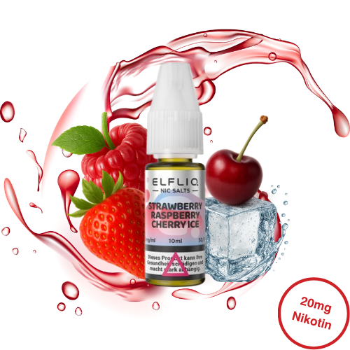 Elfbar - Elfliq Nikotinsalz Strawberry Raspberry Cherry Ice (20mg/ml)