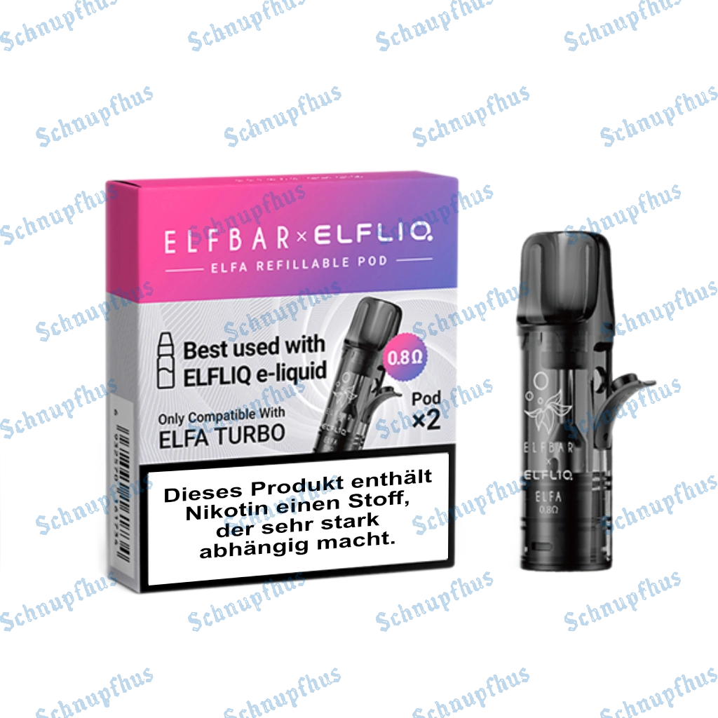 Elfliq Elfa Turbo Refillable Empty Pod 2pack 0.8ohm