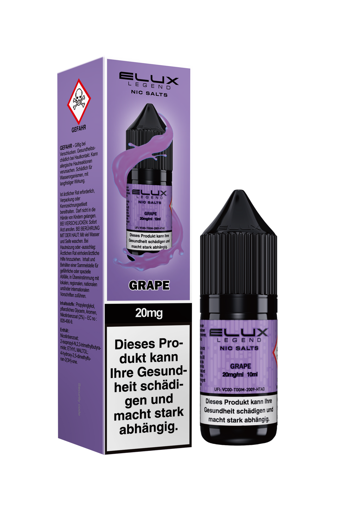 Elux Nic Salt Grape (20 mg/ml)