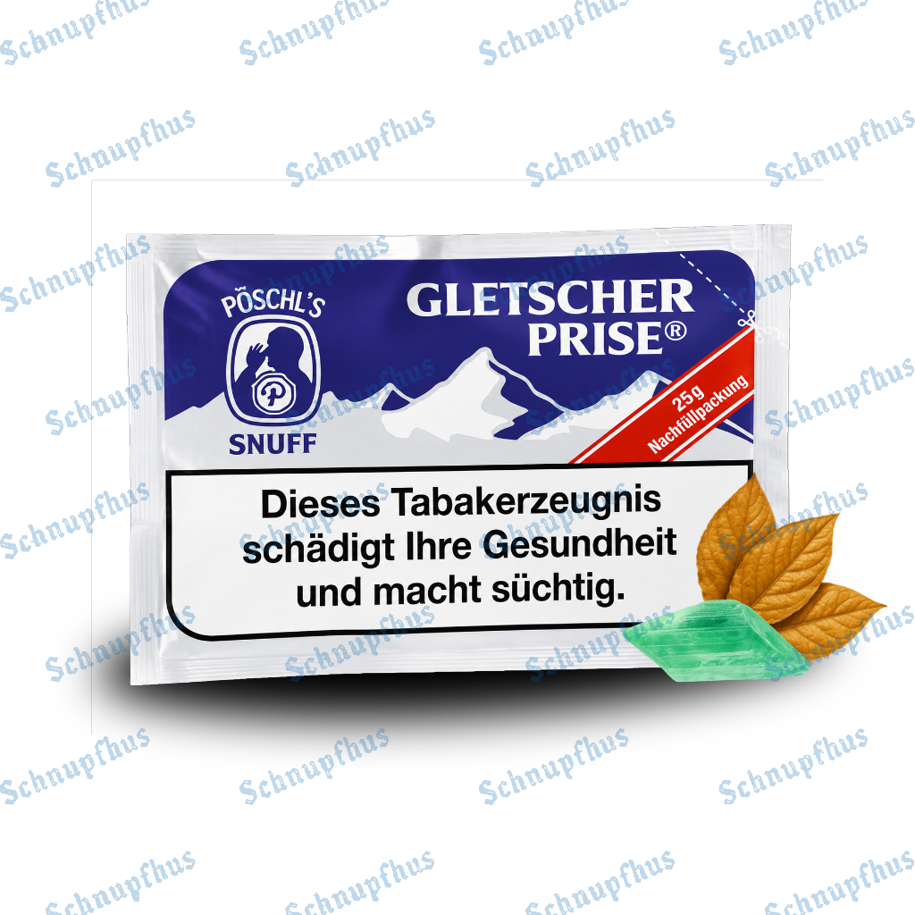 Pöschl Gletscherprise Schnupftabak 25g Tüte