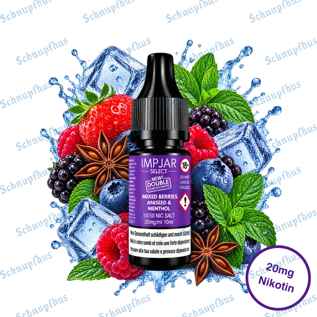 Imp Jar Select Nic Salt Mixed Berries Aniseed & Menthol (20mg) 10ml