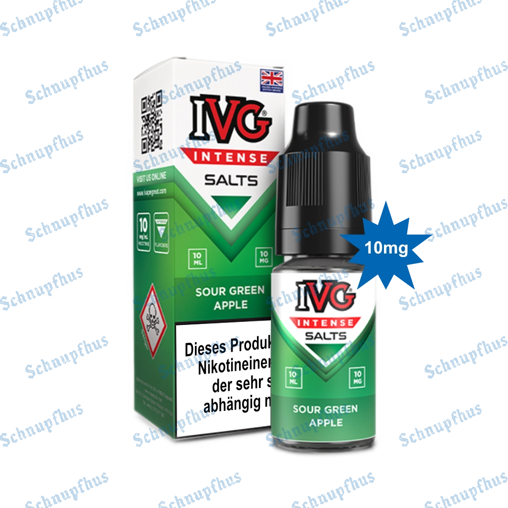 IVG Intense Nic Salts (10mg) 10ml Sour Green Apple