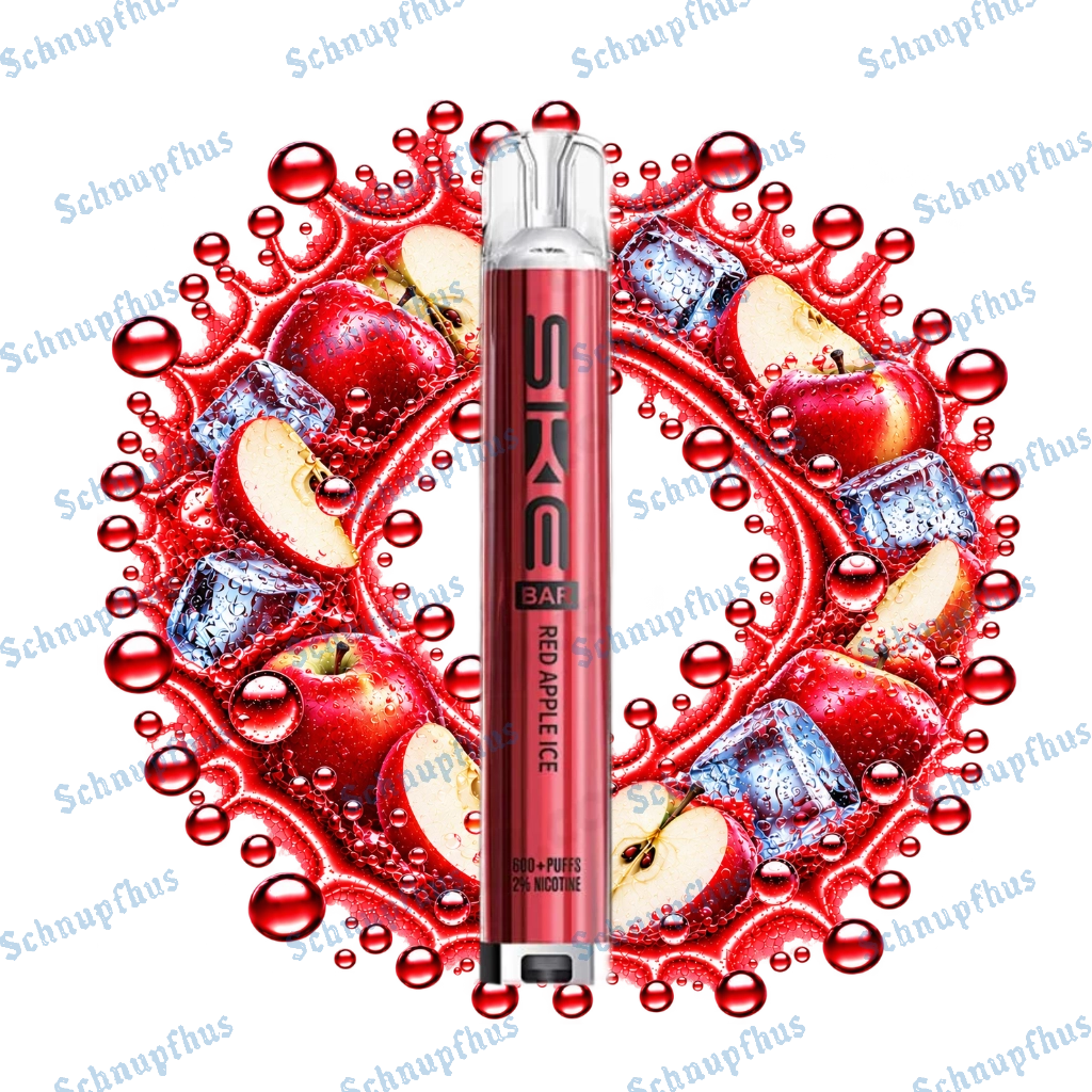 SKE Bar 600 20mg Prefilled Pod Kit Red Apple Ice