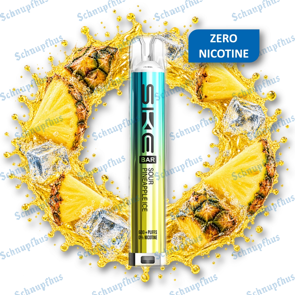 SKE Bar 600 Zero Nicotine Prefilled Kit Sour Pineapple Ice