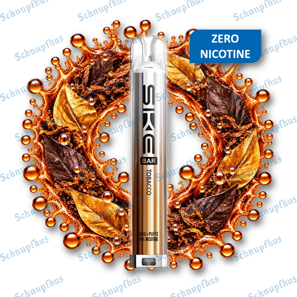 SKE Bar 600 Zero Nicotine Prefilled Kit Tobacco