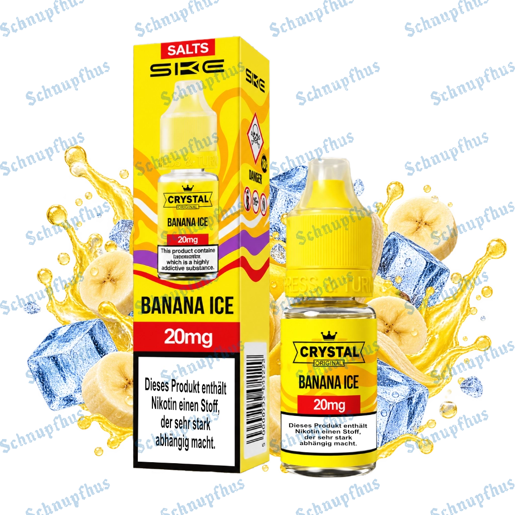 SKE Crystal Original Salts 10ml 20mg V2 Banana Ice