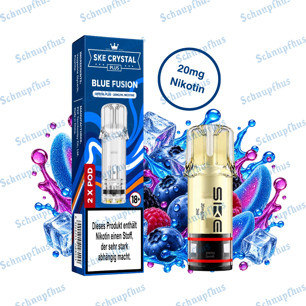 SKE Crystal Plus Prefilled Pods Blue Fusion
